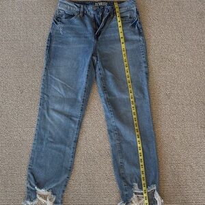 Rewash Distressed Blue Ankle Jeans